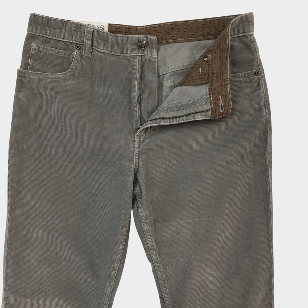 VINTAGE Nike 6.0 Mens Y2K Grey Corduroy Pants Size 34 Skateboarding Casual